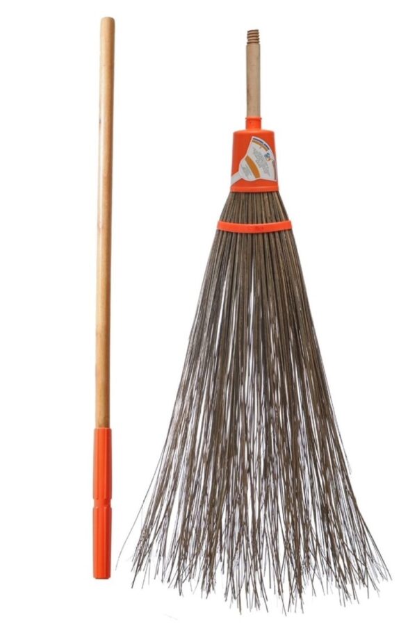 SN SKENNOVA Heavy-Duty Coconut Leaf Street Broom Handmade - Image 2